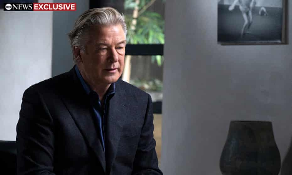 Alec Baldwin on ABC television after the fatal shooting a crew member on the set of his film Rust.