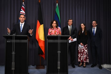 Treasurer Jim Chalmers and small business minister Anne Aly