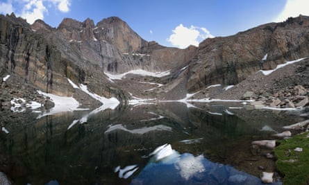 Chasm Lake in Rocky Mountain National Park.