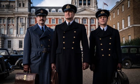 Dressed to impress … Matthew Macfadyen, Colin Firth and Johnny Flynn in Operation Mincemeat.