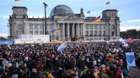 Tens of thousands protest across Germany after far-right party’s mass deportation meetings – video 