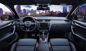Buckle up: the interor of the exhilirating new Skoda Octavia