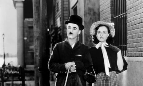 Charlie Chaplin and Paulette Goddard in the 1936 film Modern Times.