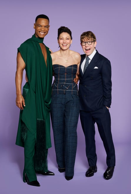 Johannes Radebe, Emma Willis and Josh Widdicombe.