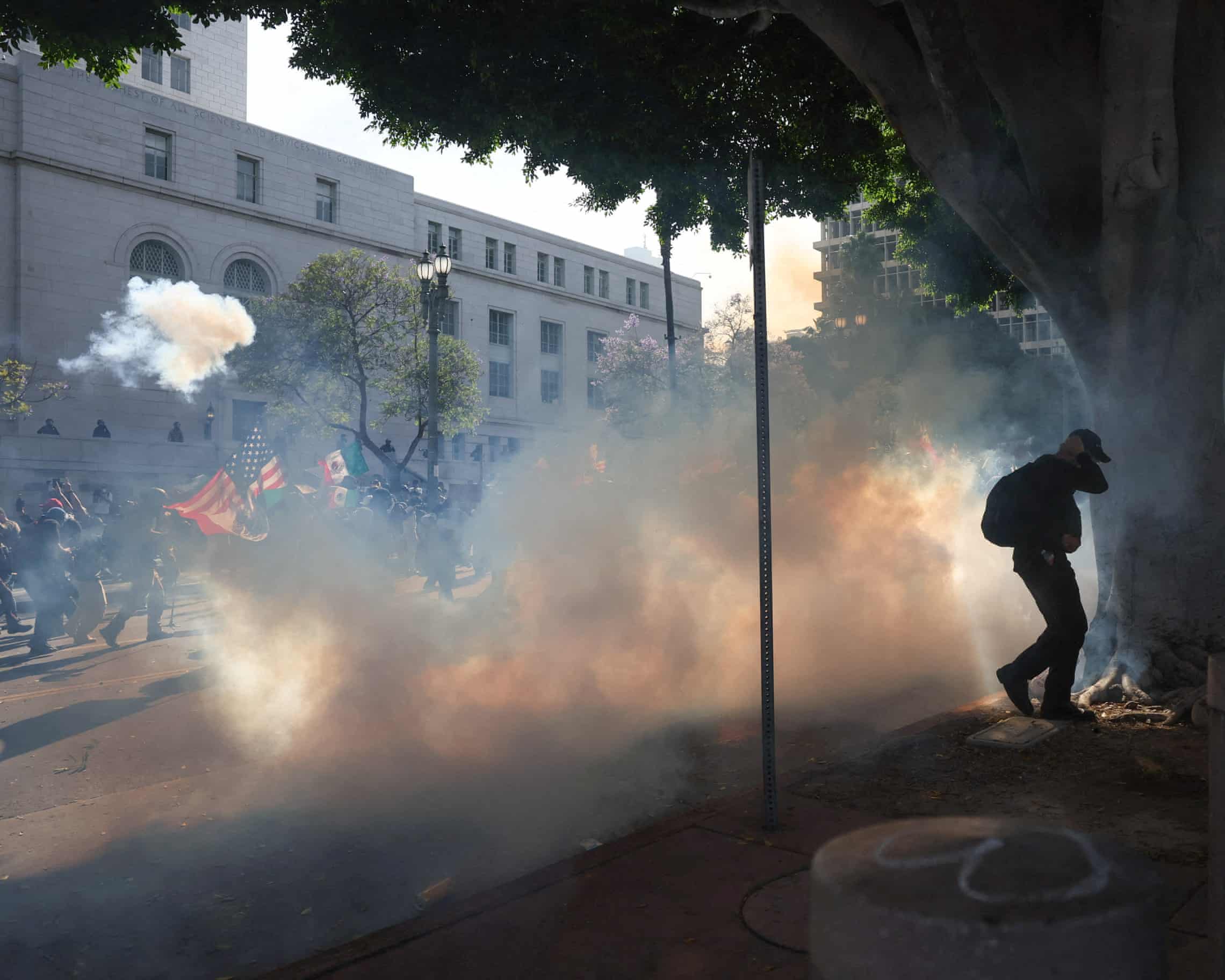 Tear gas used in LA