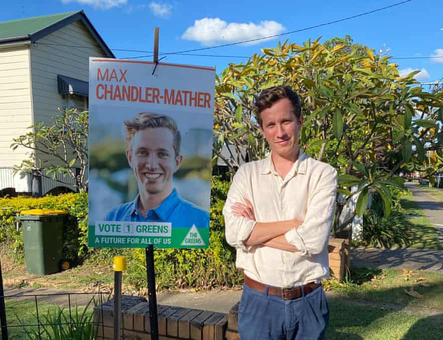 ‘We’re offering vision’: Greens confident of winning second lower house seat at 2022 election | Australian Greens 1 Greens candidate for Griffith, Max Chandler-Mather.