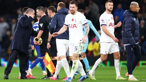 'I was taught to respect referees': Ange Postecoglou bemoans use of VAR after Spurs loss – video