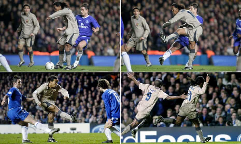 Golden Goal Ronaldinho For Barcelona V Chelsea 05 Ronaldinho The Guardian Golden Goal Ronaldinho For Barcelona V Chelsea 05 Ronaldinho The Guardian