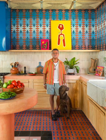 Rick Martinez in his home kitchen