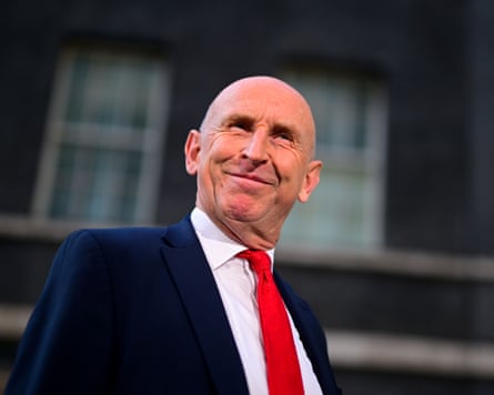 John Healey departs Downing Street