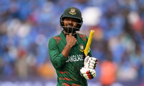 Out this time: Towhid Hridoy of Bangladesh walks after being dismissed.