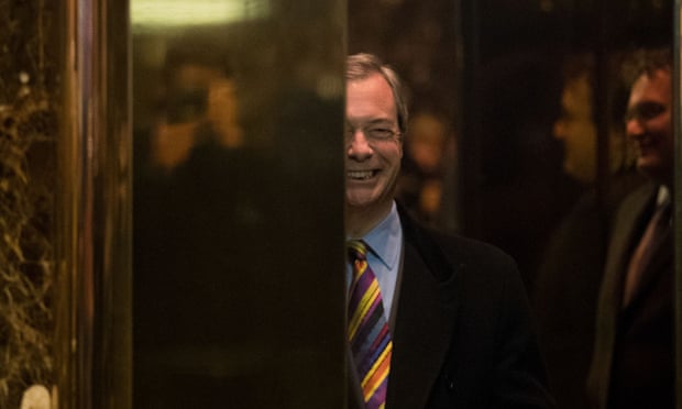 Visiting Trump Tower in New York in December 2016 shortly after Donald Trump was elected president of the US.