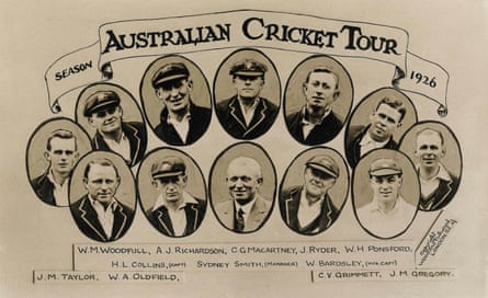 A picture of the Australian cricket team that toured England for the Ashes in 1926.