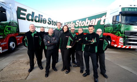 Eddie Stobart employees in a Channel 5 series about the company. 