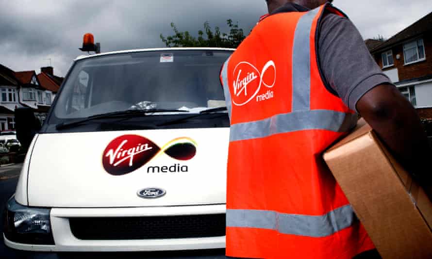 Delivering a new. Virgin Media TV package ... but what about recycling the old?