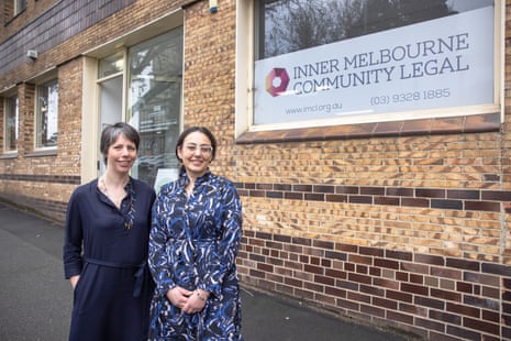 Inner Melbourne Community Legal centre’s director of policy and advocacy Michelle Reynolds and director of strategy, engagement and projects Nadia Morales.