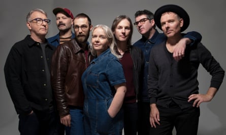 The current lineup of Belle and Sebastian