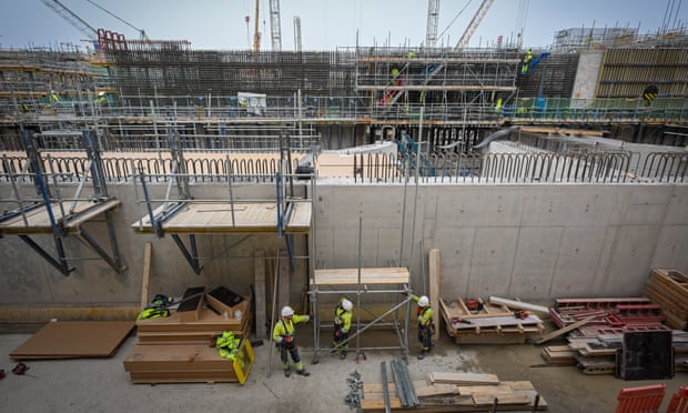 Construction work at Hinkley Point C