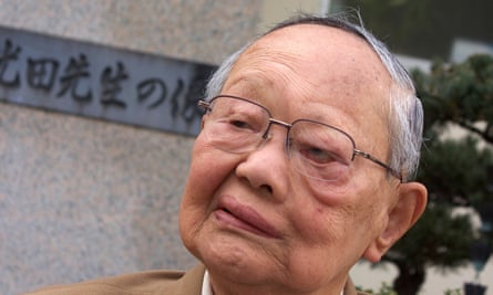 Shinji Nakao, a former Hansen’s disease patient who was taken to island in 1948. He was not granted freedom to leave until the 1990s, by which time his wife, mother and brother had died, and still lives on the island.