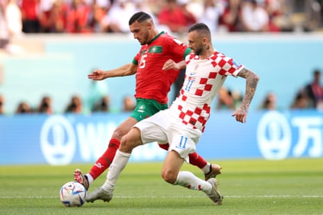 Selim Amallah from Morocco and Marcelo Brozović from Croatia.