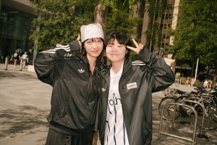 Seohyeon Shin, left, and Jeongsee Park