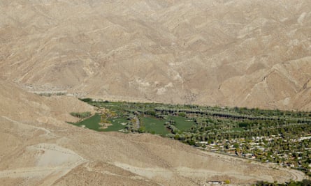 Porcupine Creek Golf Club borders the desert in Rancho Mirage, California