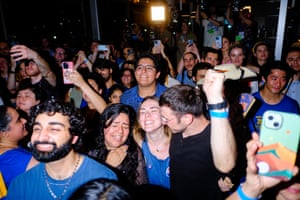 people cheer