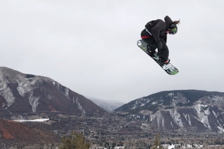 Mia Brookes competing in the X Games at Aspen