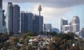 The Sydney city skyline