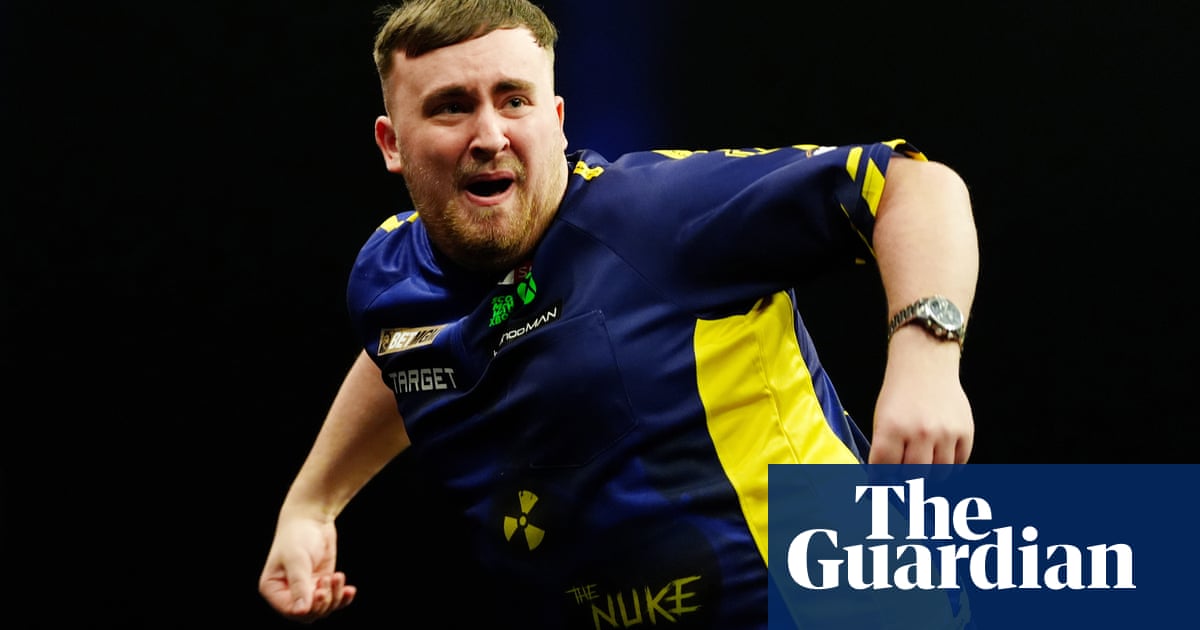 Luke Littler sinks Van Gerwen with nine-darter to stay top of Premier ...