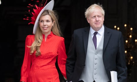 Boris Johnson and his wife Carrie, whose rivalry with Dominic Cummings led to the adviser’s dismissal.