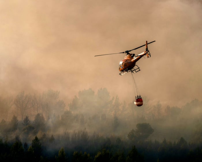 Wildfires sweep across France – in pictures