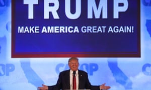 Donald Trump at a rally in California. He could be deprived of votes by New Hampshire’s Republican leadership.