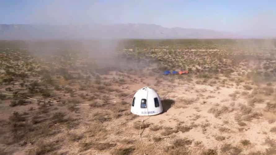 Blue Origin’s New Shepard unit  capsule lands successful  Texas