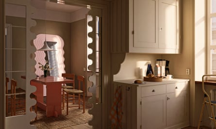 A render of designer Christoffer Jansson’s imaginary flat in Stockholm.