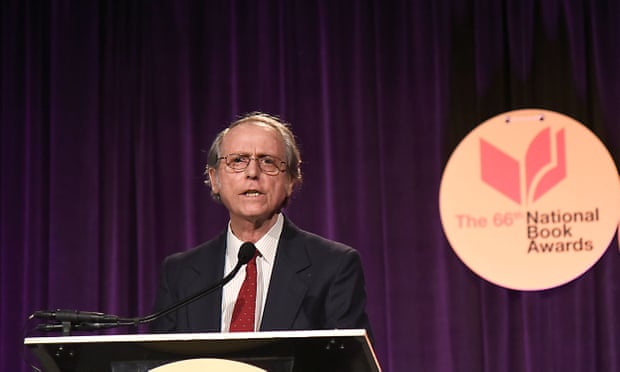Don DeLillo, accepts his medal for ‘distinguished contribution to American letters’ at the National Book awards, 2015.