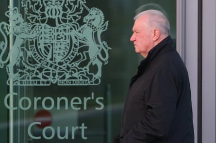 David Duckenfield arriving to give evidence at the Hillsborough inquest in 2015.