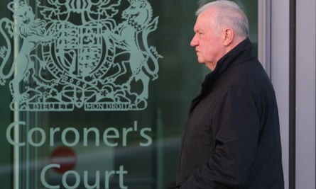 David Duckenfield arrives to give evidence at the Hillsborough inquest in March 2015.