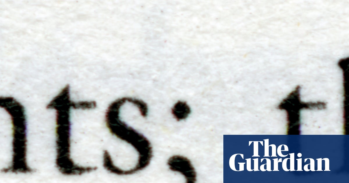 Marked decline in semicolons in English books, study suggests