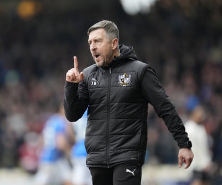 Port Vale’s manager Jon Brady