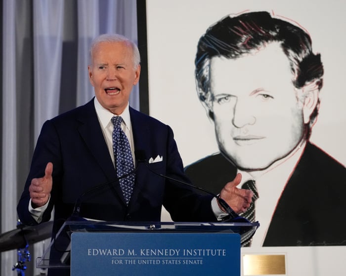 Biden decries ‘dark days’ under Trump and urges Americans to stay positive