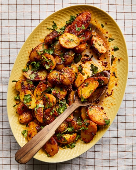 Sami Tamimi’s batata harra-spicy potatoes.