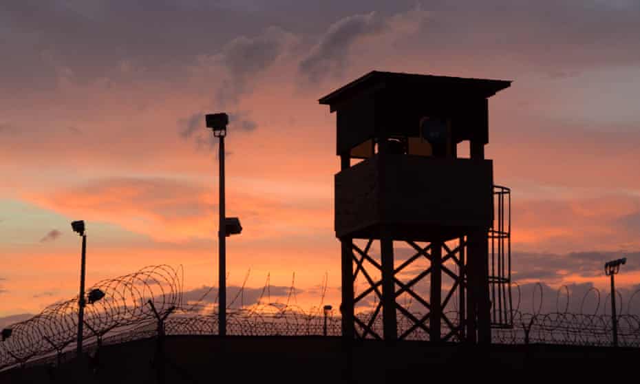 GTMO Guantanamo Bay camp and prison February 2016 Sunset over Camp Delta