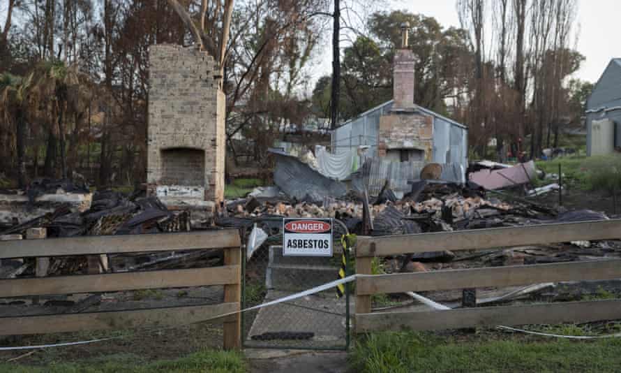 A bushfire-damaged property in Cobargo, Australia