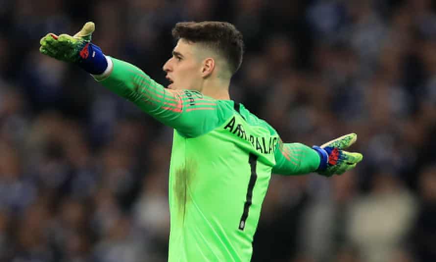 Kepa Arrizabalaga refuses to come off after Maurizio Sarri tries to substitute him during Chelsea’s Carabao Cup final against Manchester in 2019.