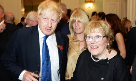 Boris Johnson, then mayor of London, his sister, Rachel,  and mother Charlotte Johnson Wahl
