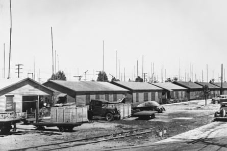 a view of buildings along a road