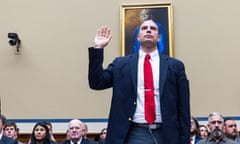 Three witnesses testify before the house on their encounters with UFOs (Photograph: Jim Lo Scalzo/EPA)