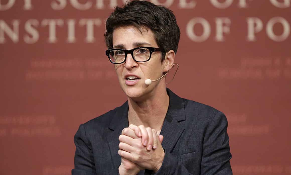 MSNBC television anchor Rachel Maddow.