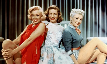 Marilyn Monroe, Lauren Bacall and Betty Grable in How to Marry a Millionaire.
